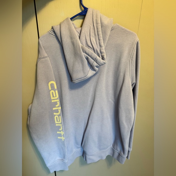 Carhartt Lavender Hoodie with Yellow Accents - Picture 2 of 2
